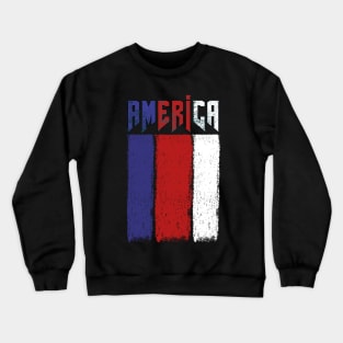 America style Flag Crewneck Sweatshirt